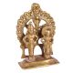 Brass Vishnu Laxmi Narayan Murti Standing With Decorative Arch