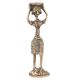 Brass Tribal Lady Statue With Basket On Head
