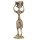 Brass Tribal Lady Statue With Basket On Head
