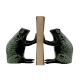 Two Black Brass Frogs Bookends For Your Shelves