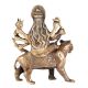 Brass Devi Durga Or Amba Statue Sitting On Lion