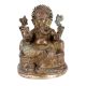 Brass Ganesha Statue With Moshak in Antique Finish