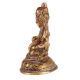Brass Sitting Kuber Statue In Antique Finish