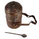 Brass Tiffin Box Or Dabba With Spoon