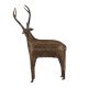 Brass Tribal Deer Statue In Antique Finish