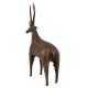 Brass Tribal Deer Statue In Antique Finish