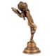 Trumpeting Brass Cherub Angel Statue