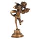 Trumpeting Brass Cherub Angel Statue