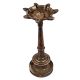 Indian7 Faceted Brass Oil Lamp From South India