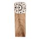 Black Sea Shell Square Ceramic Wooden Door Stopper