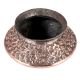 Embossed Copper Handi Pot In Floral Design