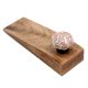 Pink Hexagon Small Ceramic Wooden Door Stopper