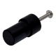Black Tiny Cylinder Glass Cabinet knobs