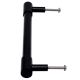 Black Medium Cylinder Glass Door Handles