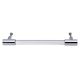 Clear Silver Medium Cylinder Glass Door Handles