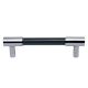Black Silver Small Cylinder Glass Door Handles