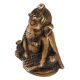 Brass Statue of Lord Ganesha Playing Harmonium