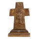 Jesus Face Solid Brass Cross