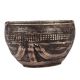 Brass Dhokra Rice Measuring Pot In Dark Finish