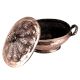 Copper Rice Bowl With Lid And Handles