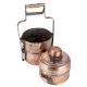 Copper Flower Design Old Indian Lunch Box