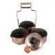 Copper Flower Design Old Indian Lunch Box