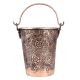 Repouse Floral Design Copper Bucket