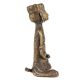 Brass Tribal Musician Statue