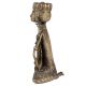 Brass Tribal Musician Statue