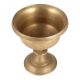 Brass Flower Bowl And Vase On Pedestal