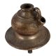 Old Brass Hookah Pot with Engraved Design