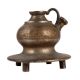 Old Brass Hookah Pot with Engraved Design