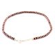 Anklet in 92.5 Sterling Silver (Payal) with Black and Red Crystal Beads