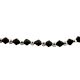 92.5 Sterling Silver Nazariya Bracelet With Black Beads