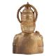 Brass Indian King Bust Statue With Beard  And Crown