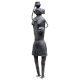 Brass Tribal Lady with a Pot