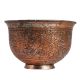 Large Engraved Islamic Tinned Copper Bowl