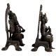 Brass Laxmi Ganesha Sitting Statue In Pair