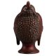 Brass Buddha Head Statue In Brown Finish
