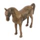 Handmade Golden Brass Standing Horse Showpiece