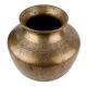 Handmade Golden Brass Hindu Ritual Pot