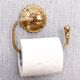 Antique Brass Floral Carving Toilet Roll Holder