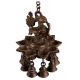 Peacock Design Brass Hanging DiyaÂ With Bells