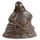 Brass Buddha Seated On A Raised Platform Statue