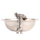 Vinage Brass Bowl With Cat And Dog Figurine