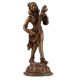Brass Goddess Statue From Nepal In Brown Finish