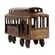 San Francisco Brass Cable Car with Moveable Wheels