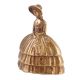 Brass Lady Bell Victorian Sculpture