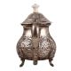 Embossed Brass Arabian Tea Pot In Nickel Plating