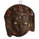 Tribal Brass Nepalese Ganesha Wall Hanging With Stones